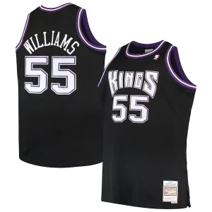 Carino Trendy Accattivante Jason Williams Sacramento Kings Big & Tall 2000/01 Hardwood Classics Swingman Jersey Black per gli appassionati