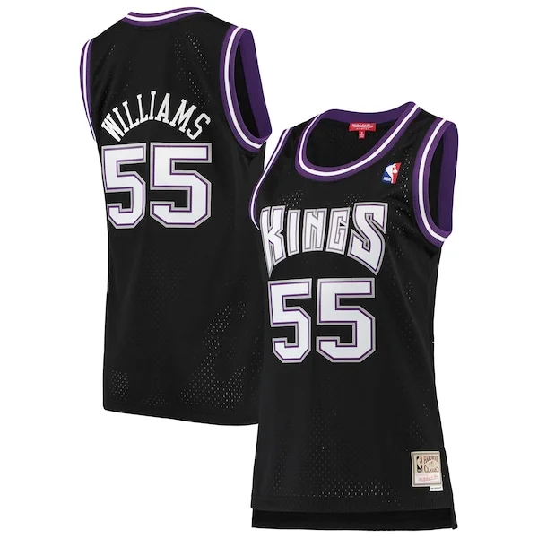 Bellissimo Robusto Jason Williams Sacramento Kings Women's 2000/01 Hardwood Classics Swingman Jersey Black per gli appassionati