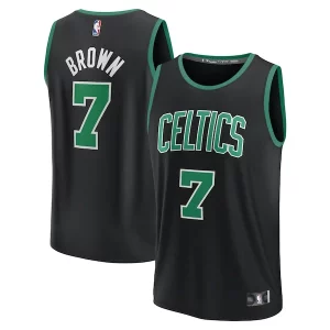 Classico Duraturo Meraviglioso Jaylen Brown Boston Celtics Youth Fast Break Replica Player Jersey Statement Edition Black per gli appassionati