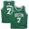 Resistente Jaylen Brown Boston Celtics Nike Preschool Swingman Player Jersey Icon Edition Kelly Green per gli appassionati