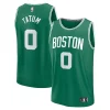 Pratico Jayson Tatum Boston Celtics Youth Fast Break Replica Player Jersey Icon Edition Kelly Green per gli appassionati