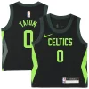 Magnifico Ottimo Jayson Tatum Boston Celtics Nike Toddler 2024/25 Swingman Player Jersey City Edition Black per gli appassionati