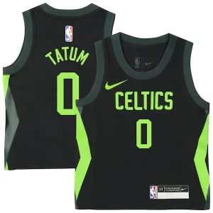 Magnifico Ottimo Jayson Tatum Boston Celtics Nike Toddler 2024/25 Swingman Player Jersey City Edition Black per gli appassionati