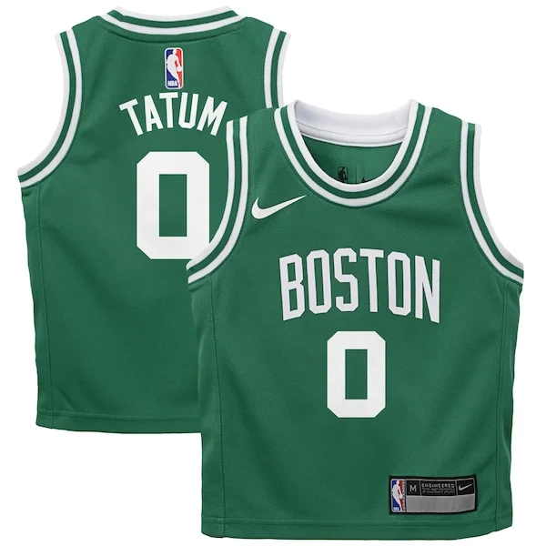 Versatile Jayson Tatum Boston Celtics Nike Preschool Swingman Player Jersey Icon Edition Green per gli appassionati