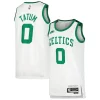 Fascinante Jayson Tatum Boston Celtics Nike Swingman Player Jersey Classic Edition White per gli appassionati