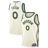 Moderno Jayson Tatum Boston Celtics Nike Unisex 2023/24 Swingman Jersey White City Edition per gli appassionati