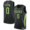 Eccezionale Jayson Tatum Boston Celtics Nike Unisex 2024/25 Swingman Player Jersey City Edition Black per gli appassionati