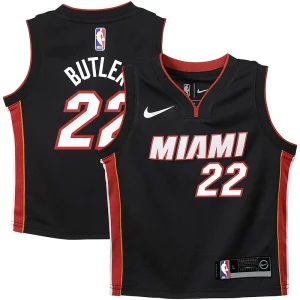 Magnifico Lussuoso Jimmy Butler Miami Heat Nike Preschool Swingman Player Jersey Icon Edition Black per gli appassionati