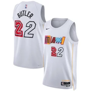 Delizioso Splendido Jimmy Butler Miami Heat Nike Unisex 2022/23 Swingman Jersey City Edition White per gli appassionati