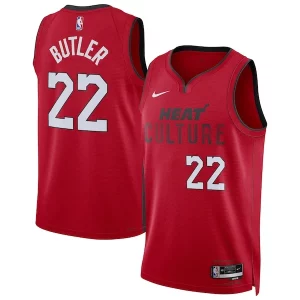 Prestigioso Attraente Jimmy Butler Miami Heat Nike Unisex 2024/25 Swingman Player Jersey City Edition Red per gli appassionati