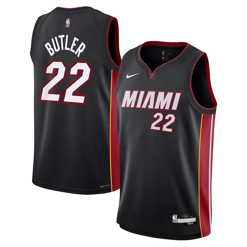 Gorgeous Fantastico Jimmy Butler Miami Heat Nike Youth Swingman Jersey Icon Edition Black per gli appassionati