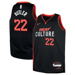 Cool Gorgeous Jimmy Butler Miami Heat Nike Youth Swingman Replica Jersey City Edition Black per gli appassionati