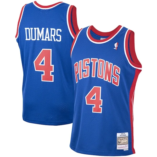 Trendy Fascinante Joe Dumars Detroit Pistons 1988/89 Hardwood Classics Swingman Jersey Blue per gli appassionati