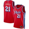 Lussuoso Eccezionale Joel Embiid Philadelphia 76ers Jordan Brand Unisex Swingman Jersey Statement Edition Red per gli appassionati