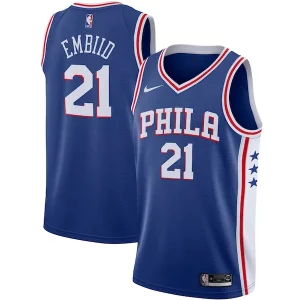 Duraturo Delizioso Joel Embiid Philadelphia 76ers Nike 2019/2020 Swingman Jersey Icon Edition Royal per gli appassionati