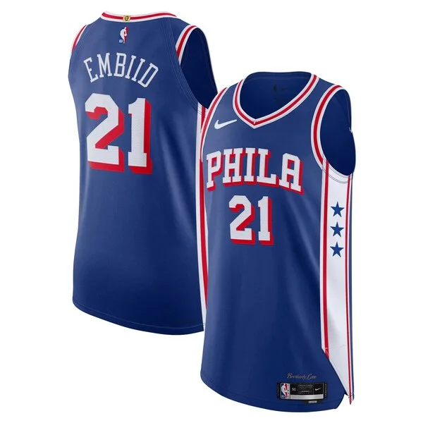Splendido Comodo Joel Embiid Philadelphia 76ers Nike Authentic Jersey Association Edition Royal per gli appassionati