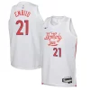 Delizioso Stupendo Joel Embiid Philadelphia 76ers Nike Youth 2022/23 Swingman Jersey City Edition White per gli appassionati