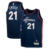 Resistente Joel Embiid Philadelphia 76ers Nike Youth Swingman Replica Jersey City Edition Navy per gli appassionati