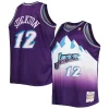 Delizioso John Stockton Utah Jazz Big & Tall Hardwood Classics 1996/97 Swingman Jersey Purple per gli appassionati