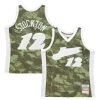 Pratico John Stockton Utah Jazz Hardwood Classics 1998/99 Ghost Green Swingman Jersey Camo per gli appassionati