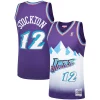 Prestigioso Sofisticato Carino John Stockton Utah Jazz Hardwood Classics Swingman Jersey Purple per gli appassionati