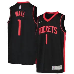 Ottimo Prestigioso John Wall Houston Rockets Nike Youth 2020/21 Swingman Player Jersey Earned Edition Black per gli appassionati