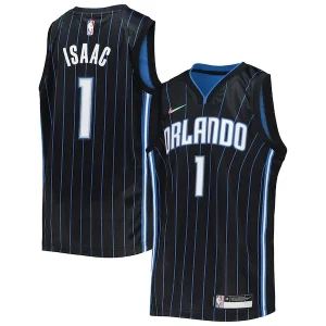 Resistente Comodo Lussuoso Jonathan Isaac Orlando Magic Nike Youth 2021/22 Diamond Swingman Jersey Icon Edition Black per gli appassionati