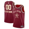 Attraente Jordan Brand Unisex 2024 NBA All Star Game Swingman Custom Jersey Crimson per gli appassionati