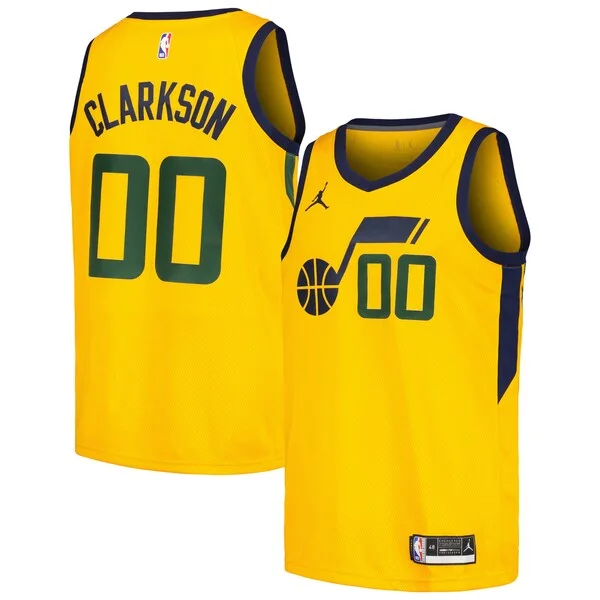 Fascinante Stupendo Jordan Clarkson Utah Jazz Jordan Brand Swingman Player Jersey Statement Edition Yellow per gli appassionati