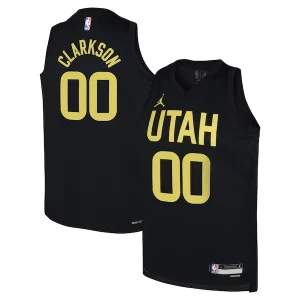 Moderno Jordan Clarkson Utah Jazz Jordan Brand Youth Swingman Jersey Statement Edition Black per gli appassionati