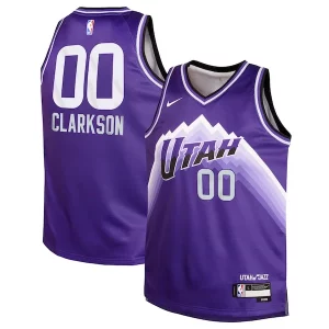 Meraviglioso Lussuoso Jordan Clarkson Utah Jazz Nike Youth Swingman Replica Jersey City Edition Purple per gli appassionati