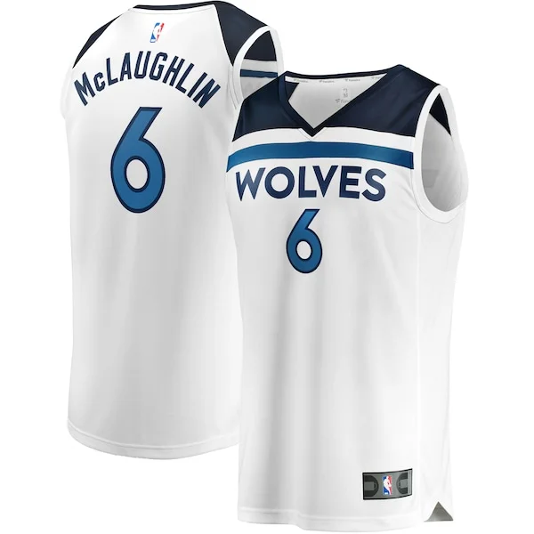 Carino Pratico Jordan McLaughlin Minnesota Timberwolves Youth Fast Break Replica Player Jersey Association Edition White per gli appassionati