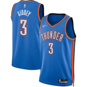 Meraviglioso Moderno Josh Giddey Oklahoma City Thunder Nike Unisex Swingman Jersey Icon Edition Blue per gli appassionati