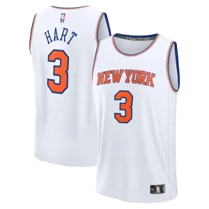 Versatile Accattivante Carino Josh Hart New York Knicks Fast Break Replica Player Jersey Association Edition White per gli appassionati