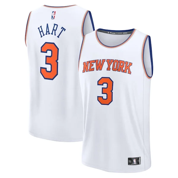 Versatile Accattivante Carino Josh Hart New York Knicks Fast Break Replica Player Jersey Association Edition White per gli appassionati