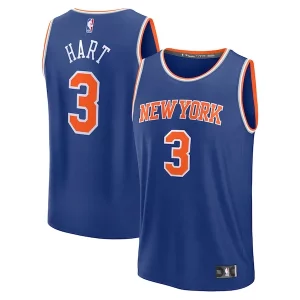 Lussuoso Josh Hart New York Knicks Fast Break Replica Player Jersey Icon Edition Royal per gli appassionati
