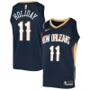 Classico Eccezionale Bellissimo Jrue Holiday New Orleans Pelicans Nike Swingman Jersey Navy per gli appassionati