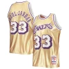 Bellissimo Prestigioso Pratico Kareem Abdul Jabbar Los Angeles Lakers 75th Anniversary 1983/84 Hardwood Classics Swingman Jersey Gold per gli appassionati