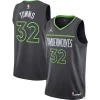 Pratico Karl Anthony Towns Minnesota Timberwolves Jordan Brand Unisex Swingman Jersey Statement Edition Charcoal per gli appassionati