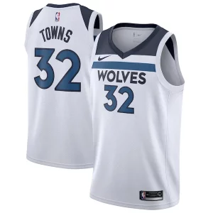 Moderno Karl Anthony Towns Minnesota Timberwolves Nike Swingman Jersey White Association Edition per gli appassionati
