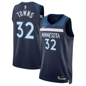 Stupendo Ottimo Accattivante Karl Anthony Towns Minnesota Timberwolves Nike Unisex Swingman Jersey Icon Edition Navy per gli appassionati