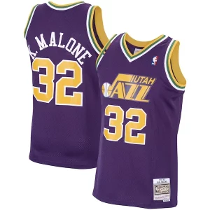 Ottimo Magnifico Stupendo Karl Malone Utah Jazz 1991/92 Hardwood Classics Swingman Jersey Purple per gli appassionati