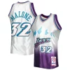 Stupendo Eccezionale Karl Malone Utah Jazz 1996/97 Hardwood Classics 75th Anniversary Swingman Jersey Platinum per gli appassionati