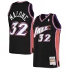 Sofisticato Karl Malone Utah Jazz 2001/02 Hardwood Classics Swingman Jersey Black per gli appassionati