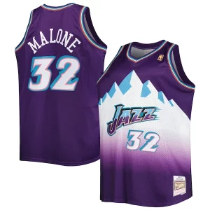 Resistente Cool Karl Malone Utah Jazz Big & Tall Hardwood Classics 1996/97 Swingman Jersey Purple/White per gli appassionati