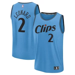 Gorgeous Meraviglioso Versatile Kawhi Leonard LA Clippers 2024/25 Fast Break Player Jersey City Edition Light Blue per gli appassionati