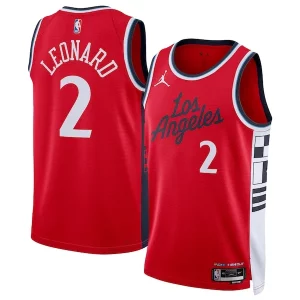 Pratico Comodo Kawhi Leonard LA Clippers Jordan Brand Unisex 2024/25 Swingman Jersey Statement Edition Red per gli appassionati
