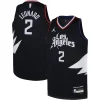 Versatile Kawhi Leonard LA Clippers Jordan Brand Youth Swingman Jersey Statement Edition Black per gli appassionati