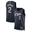 Cool Kawhi Leonard LA Clippers Nike Unisex 2023/24 Swingman Jersey Navy City Edition per gli appassionati