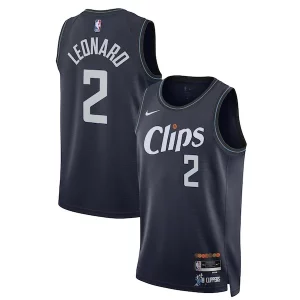 Cool Kawhi Leonard LA Clippers Nike Unisex 2023/24 Swingman Jersey Navy City Edition per gli appassionati